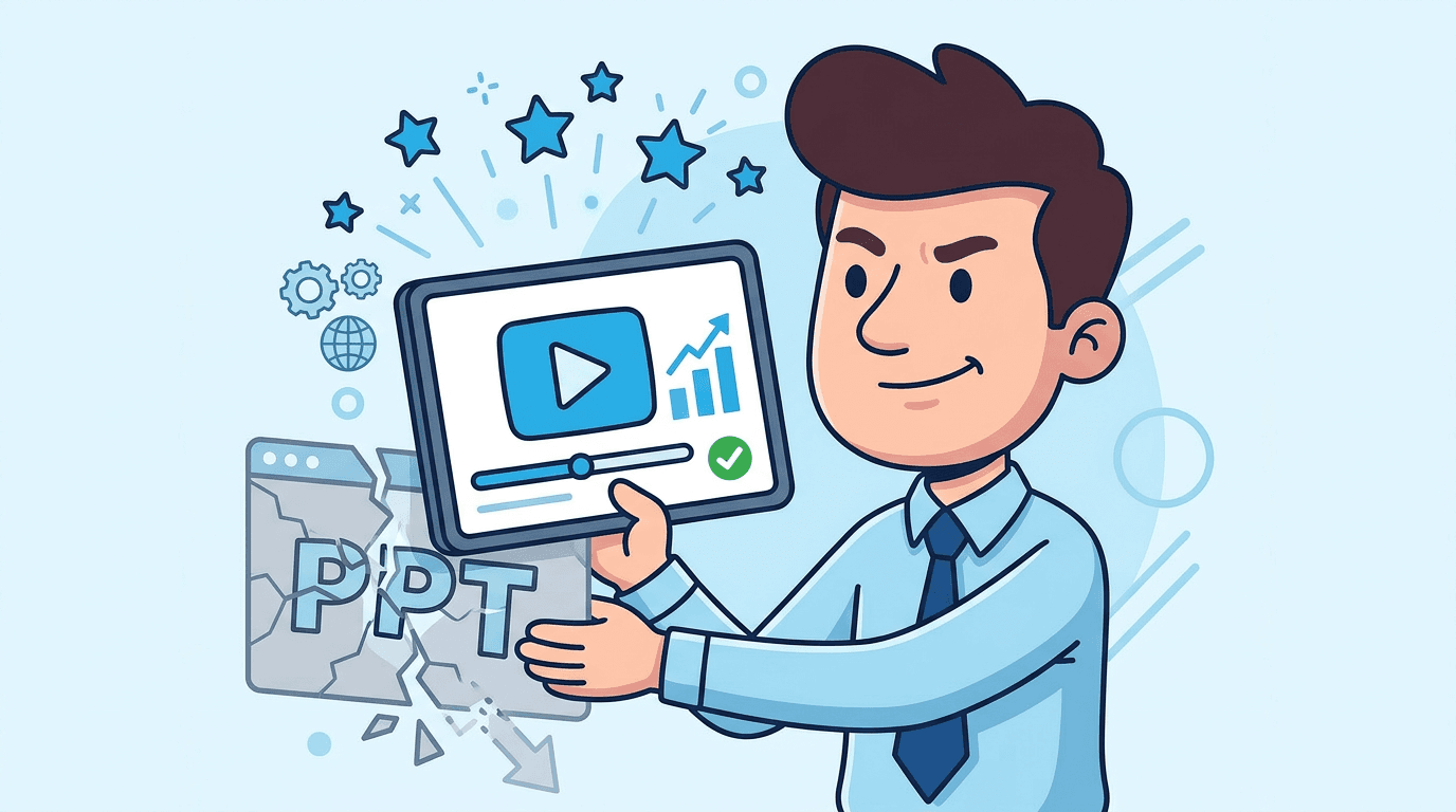 O video matou o PowerPoint e como o video vem substituindo apresentacoes estaticas